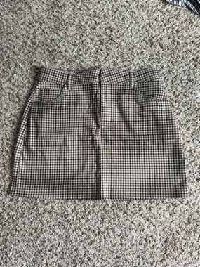 Forever 21 Brown Plaid Mini Skirt